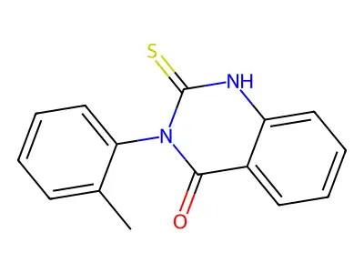 2-Mercapto-3-o-tolyl-3H-quinazolin-4-one structure