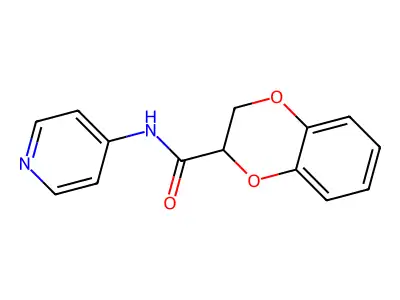 N-(Pyridin-4-yl)-2,3-dihydro-1,4-benzodioxine-2-carboxamide structure