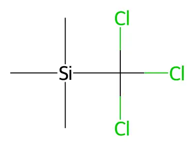 Trichloromethyltrimethylsilane structure