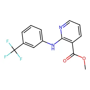 Methyl 2-[3-(trifluoromethyl)anilino]nicotinate structure