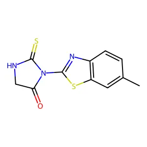 3-(6-Methyl-1,3-benzothiazol-2-yl)-2-thioxoimidazolidin-4-one structure