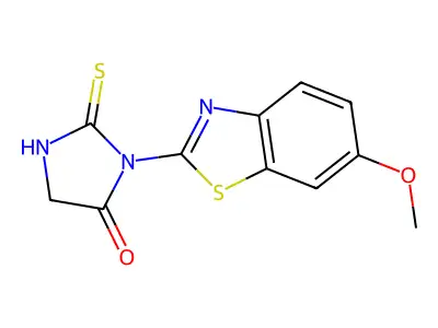 3-(6-Methoxy-1,3-benzothiazol-2-yl)-2-thioxoimidazolidin-4-one structure
