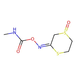 2-(O-(Methylcarbamoyl)oximino)-1,4-dithiane 4-oxide structure