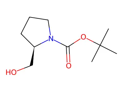 N-(tert-Butoxycarbonyl)-D-prolinol structure