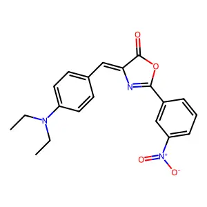 4-[4-(diethylamino)benzylidene]-2-(3-nitrophenyl)-1,3-oxazol-5(4H)-one structure