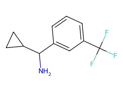 Cyclopropyl(3-(trifluoromethyl)phenyl)methanamine structure