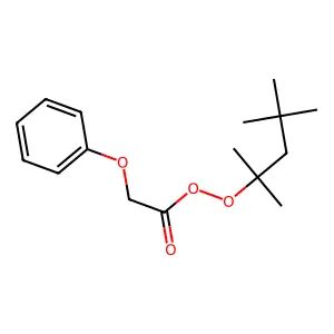 Ethaneperoxoic acid, 2-phenoxy-, 1,1,3,3-tetramethylbutyl ester structure