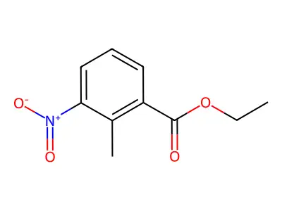 Ethyl 2-methyl-3-nitrobenzoate structure