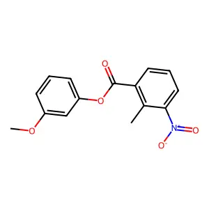 3-Methoxyphenyl 2-methyl-3-nitrobenzoate structure