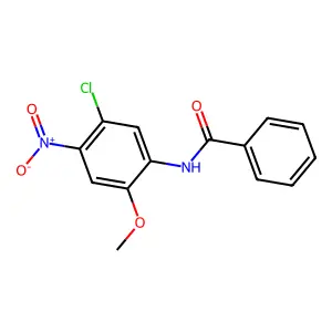 N-(5-氯-2-甲氧基-4-硝基苯基)苯甲酰胺 structure