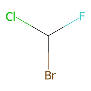 氟氯溴甲烷 structure