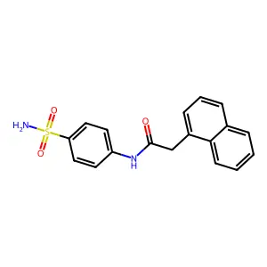 2-naphthyl-N-(4-sulfamoylphenyl)acetamide structure