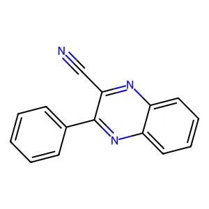 2-Cyano-3-phenylquinoxaline structure
