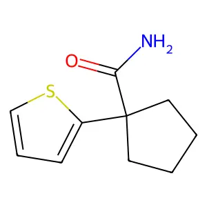 1-噻吩-2-基环戊烷-1-甲酰胺 structure