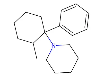 1-(1-Phenyl-2-methylcyclohexyl)piperidine structure