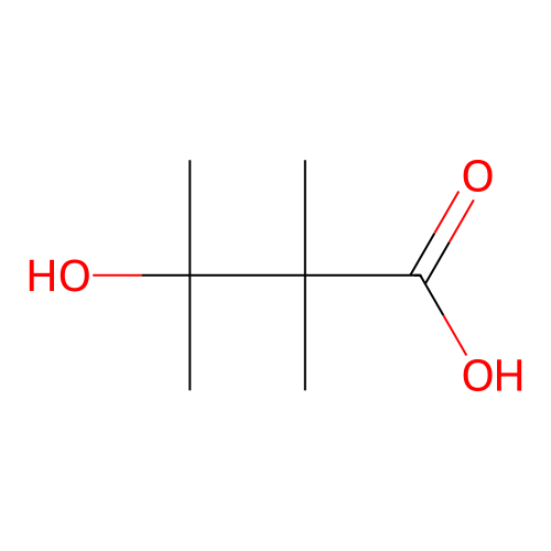 Butanoic acid, 3-hydroxy-2,2,3-trimethyl- structure