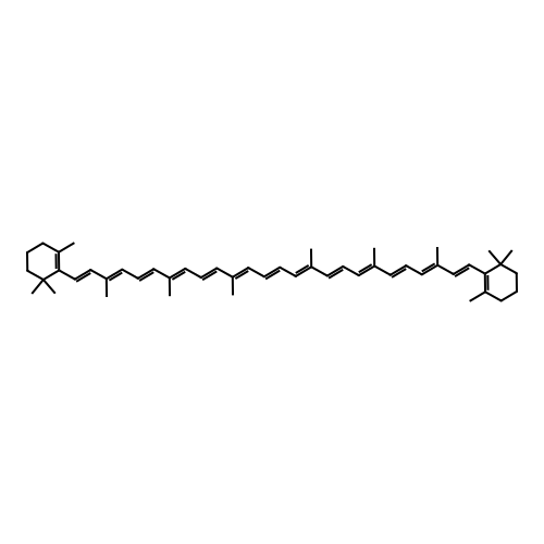Decapreno-beta-carotene structure