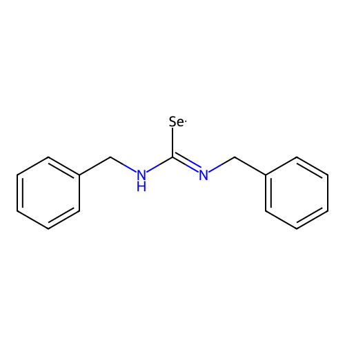 (N,N'-Dibenzylcarbamimidoyl)selanyl structure
