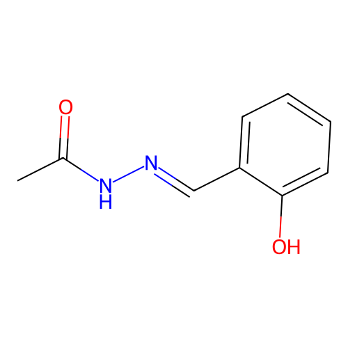 N-[(2-hydroxyphenyl)methylideneamino]acetamide structure
