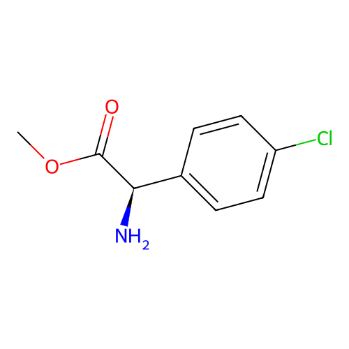 Methyl (2R)-amino(4-chlorophenyl)acetate structure