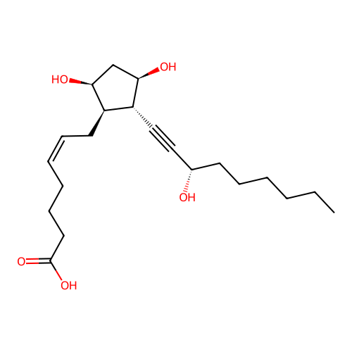 20-Methyl-13,14-(didehydroprostaglandin) F2alpha structure