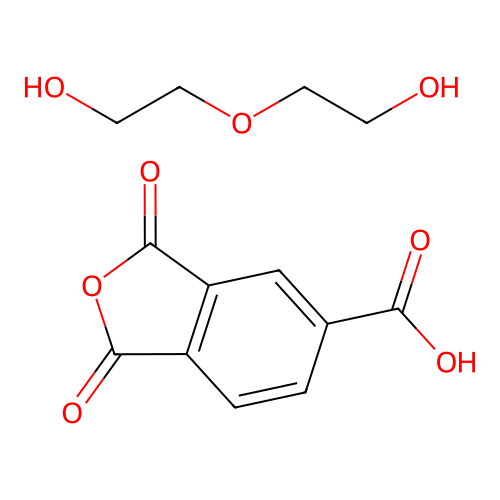 Diethylene glycol, trimellitic anhydride polymer structure