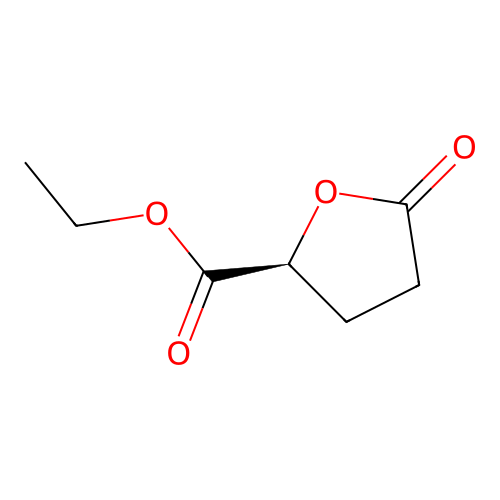 ethyl (2S)-5-oxooxolane-2-carboxylate structure
