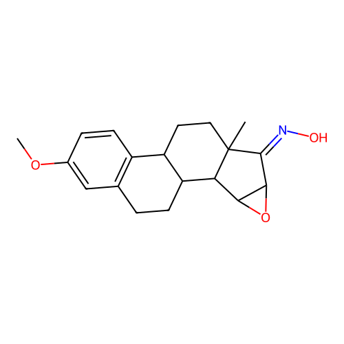 N-[(17Z)-3-Methoxy-15,16-epoxyestra-1,3,5(10)-trien-17-ylidene]hydroxylamine structure