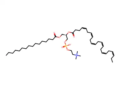 1-Palmitoyl-2-Docosahexaenoyl-sn-glycero-3-PC structure