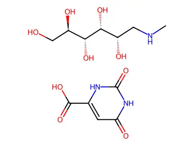 Methylglucamine orotate structure