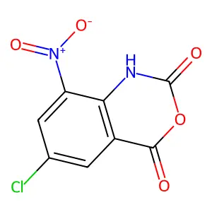 6-chloro-8-nitro-1H-3,1-benzoxazine-2,4-dione structure