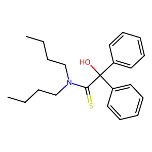 N,N-二丁基-2-羟基-2,2-二苯基乙硫酰胺 structure