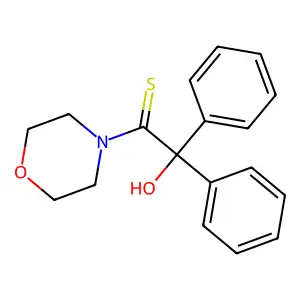 2-Hydroxy-1-(morpholin-4-yl)-2,2-diphenylethane-1-thione structure
