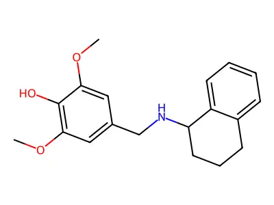 2,6-Dimethoxy-4-{[(1,2,3,4-tetrahydronaphthalen-1-yl)amino]methyl}phenol structure