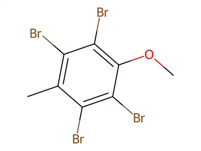 1,2,4,5-Tetrabromo-3-methoxy-6-methyl-benzene structure