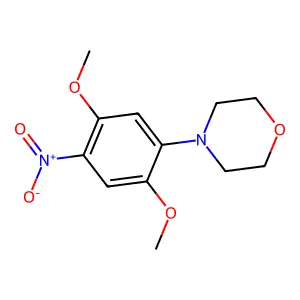 4-(2,5-Dimethoxy-4-nitrophenyl)morpholine structure