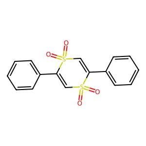 2,5-Diphenyl-1lambda~6~,4lambda~6~-dithiine-1,1,4,4-tetrone structure