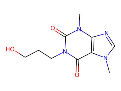 1-(3-Hydroxypropyl)-3,7-dimethyl-3,7-dihydro-1H-purine-2,6-dione structure