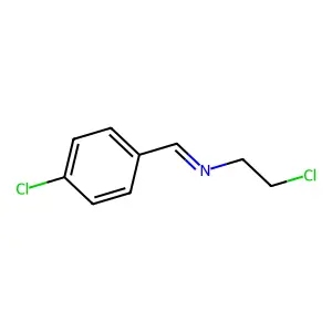 Benzene, 1-chloro-4-[[(2-chloroethyl)imino]methyl]- structure