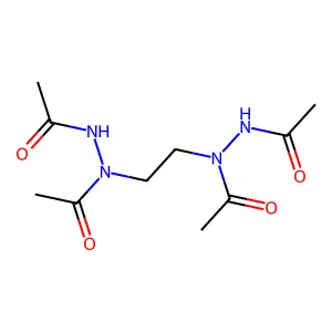 N'-[2-[acetamido(acetyl)amino]ethyl]-N'-acetylacetohydrazide structure