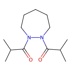 2-Methyl-1-[2-(2-methylpropanoyl)diazepan-1-yl]propan-1-one structure