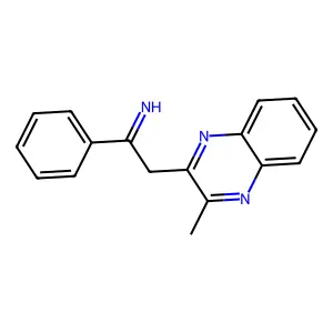 2-(3-Methyl-2-quinoxalinyl)-1-phenylethanimine structure