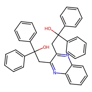2-[3-(2-Hydroxy-2,2-diphenylethyl)quinoxalin-2-yl]-1,1-diphenylethanol structure
