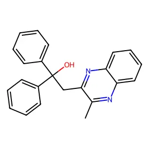 2-(3-Methylquinoxalin-2-yl)-1,1-diphenylethanol structure