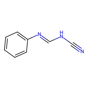 N-Cyano-N'-phenylformimidamide structure