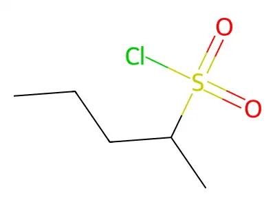 Pentane-2-sulfonyl chloride structure