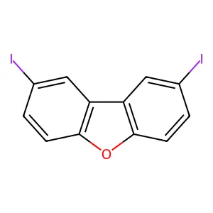 2,8-Diiododibenzofuran structure