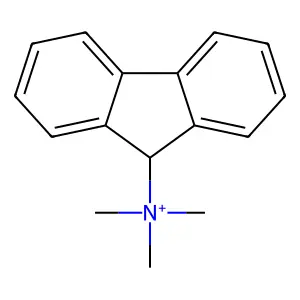 N,N,N-Trimethyl-9H-fluoren-9-aminium structure