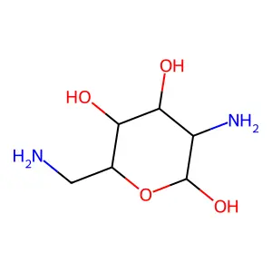 2,6-diamino-2,6-dideoxy-alpha-D-glucose structure