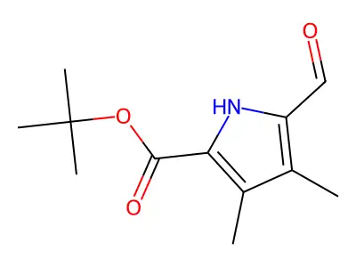 Tert-butyl 5-formyl-3,4-dimethyl-1H-pyrrole-2-carboxylate structure